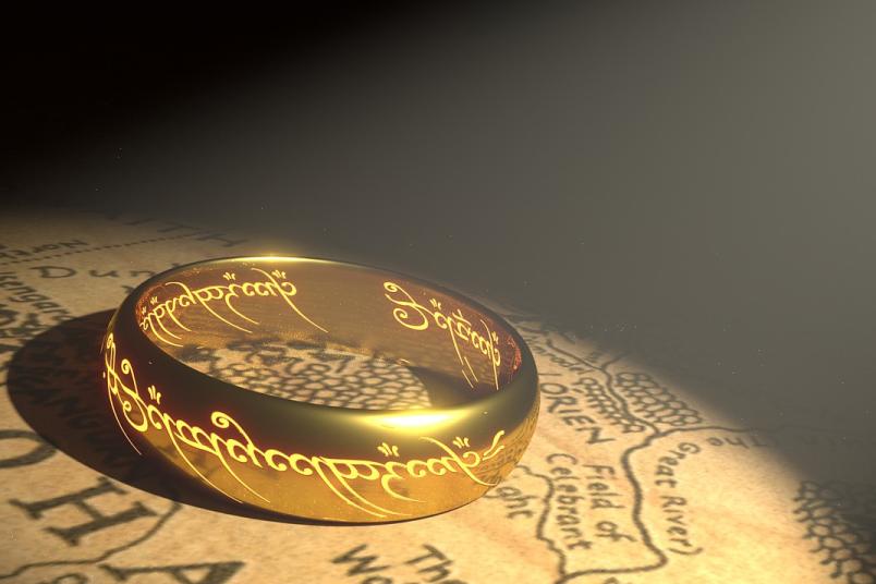 Der goldene Ring aus den Geschichten Tolkiens