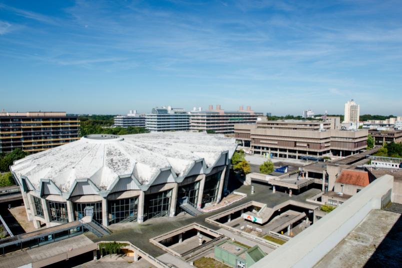 Audimax der Ruhr-Universität von oben.