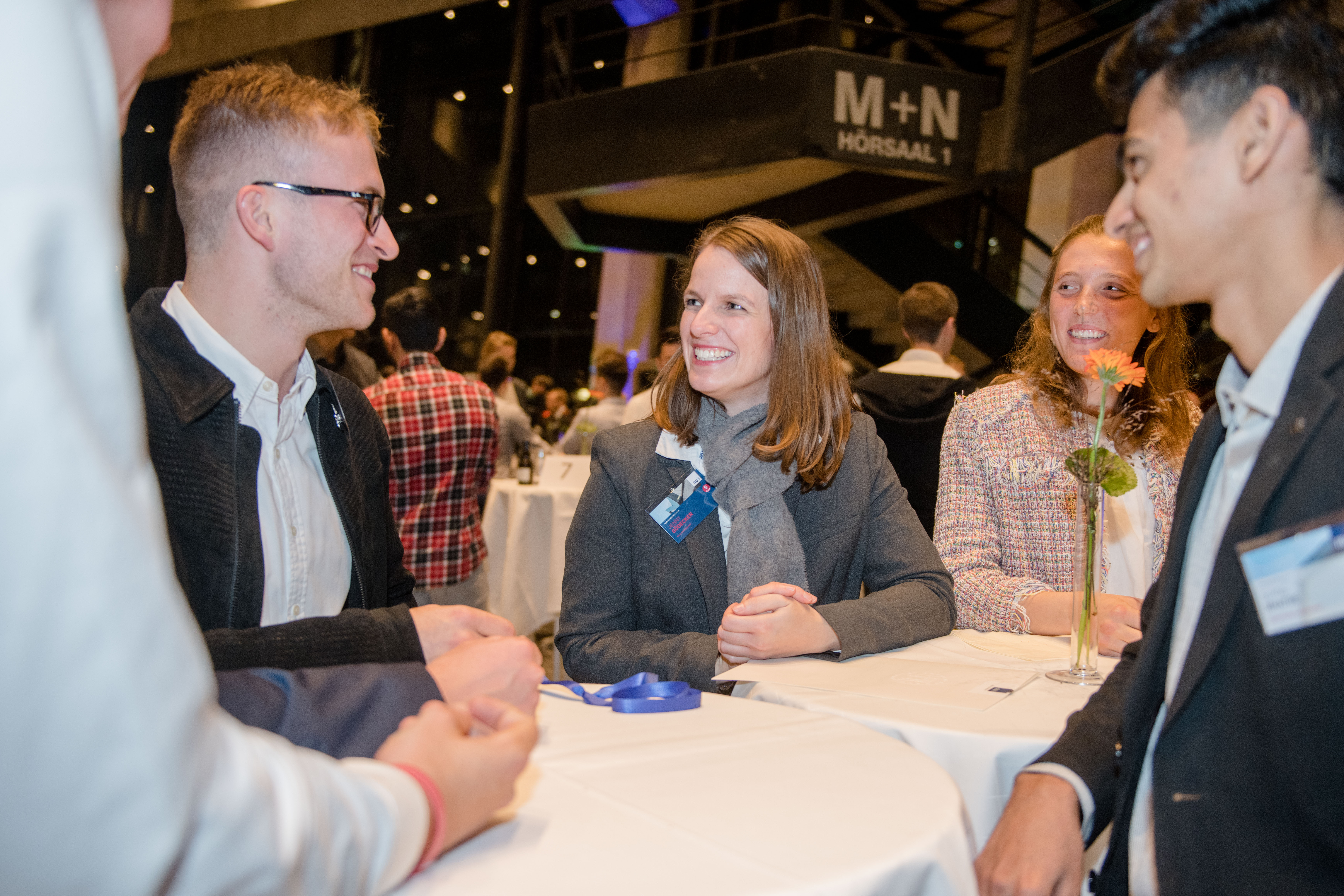 Henry Hopmann, Jenny Gödeclan und Cosima Clotten (von links) gehören zu den geförderten Studierenden.