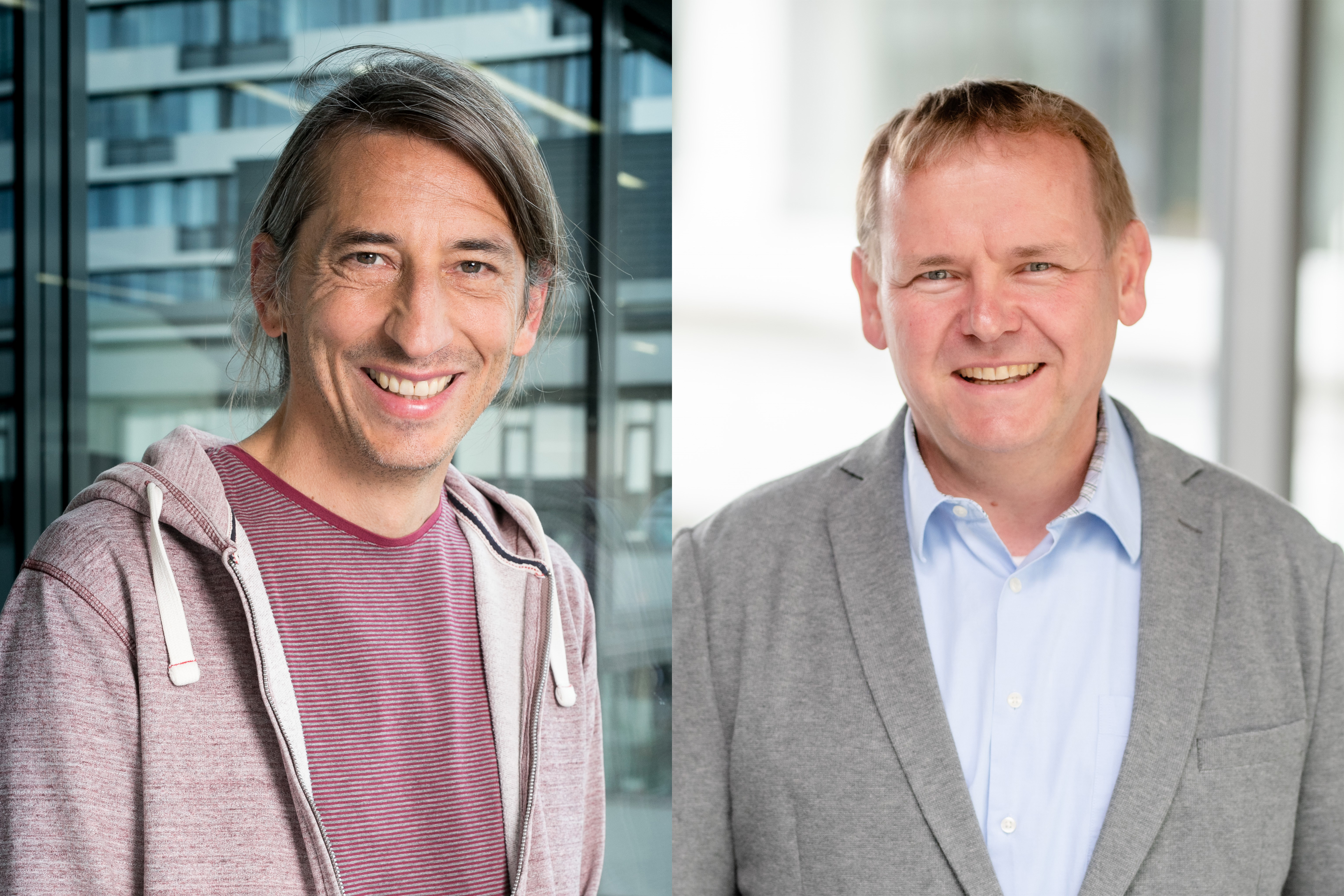 Die ERC-Preisträger Eike Kiltz und Roland Span 