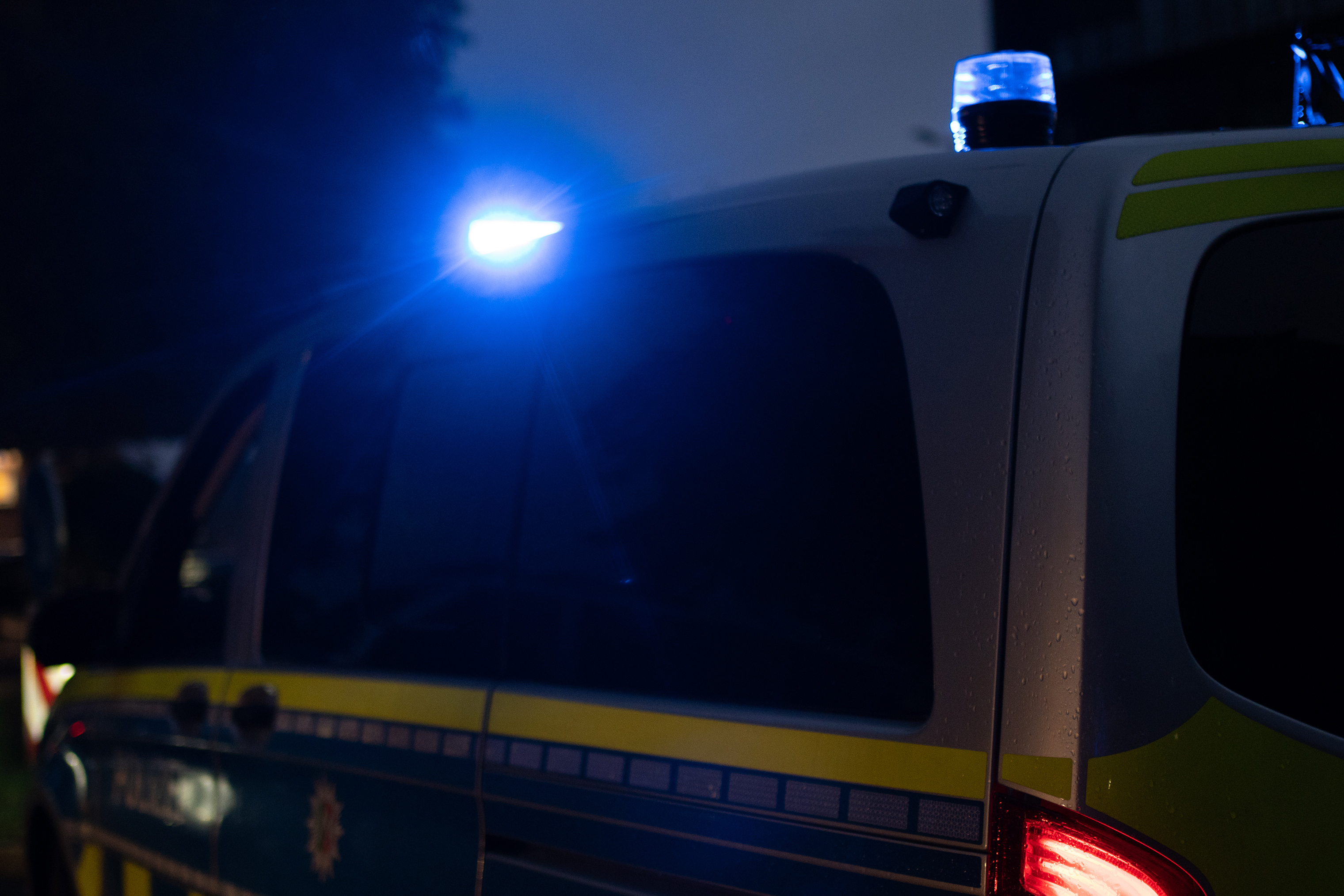 Polizeiauto mit Sirene