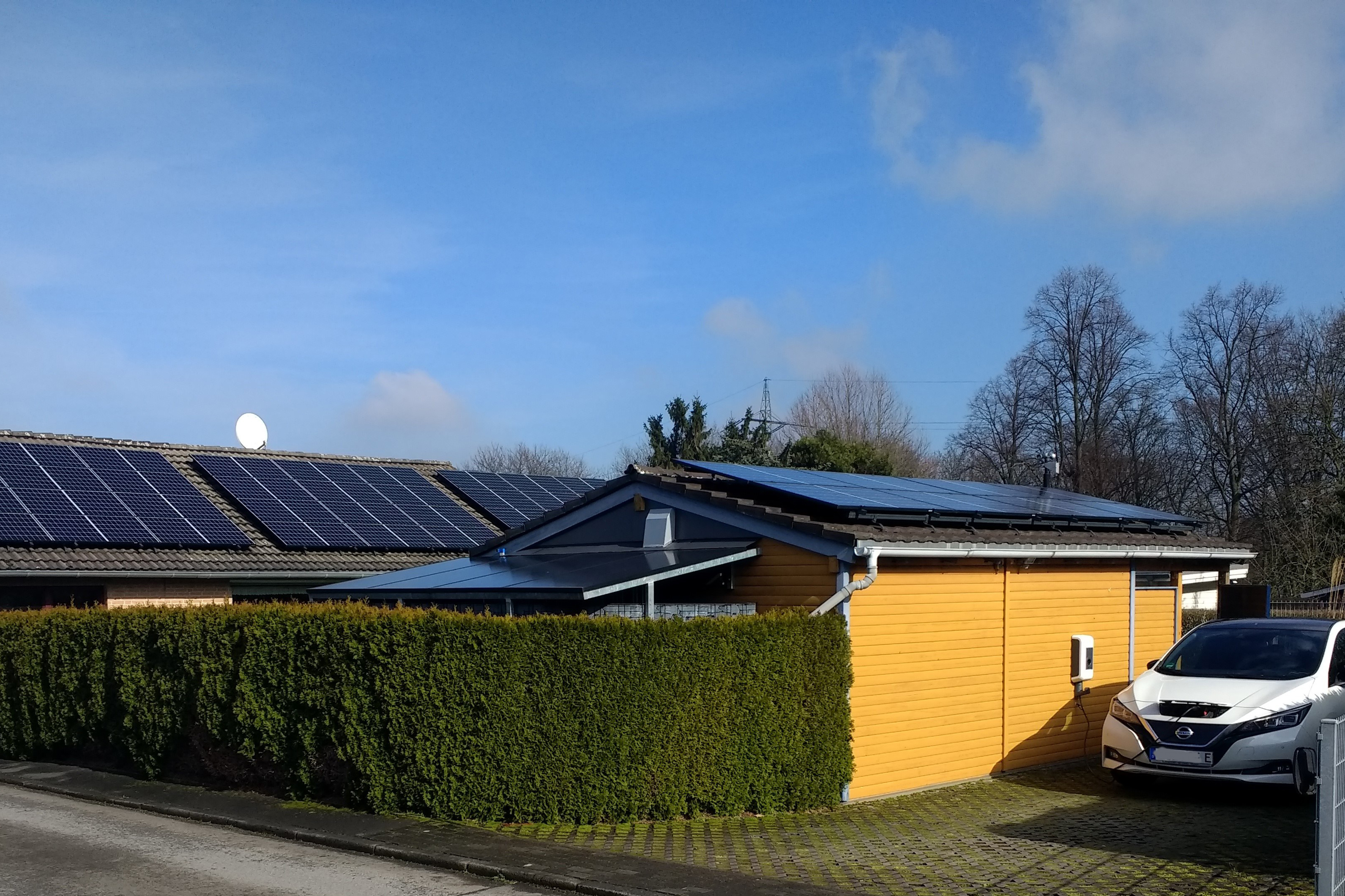 Solarmodule auf Dächern