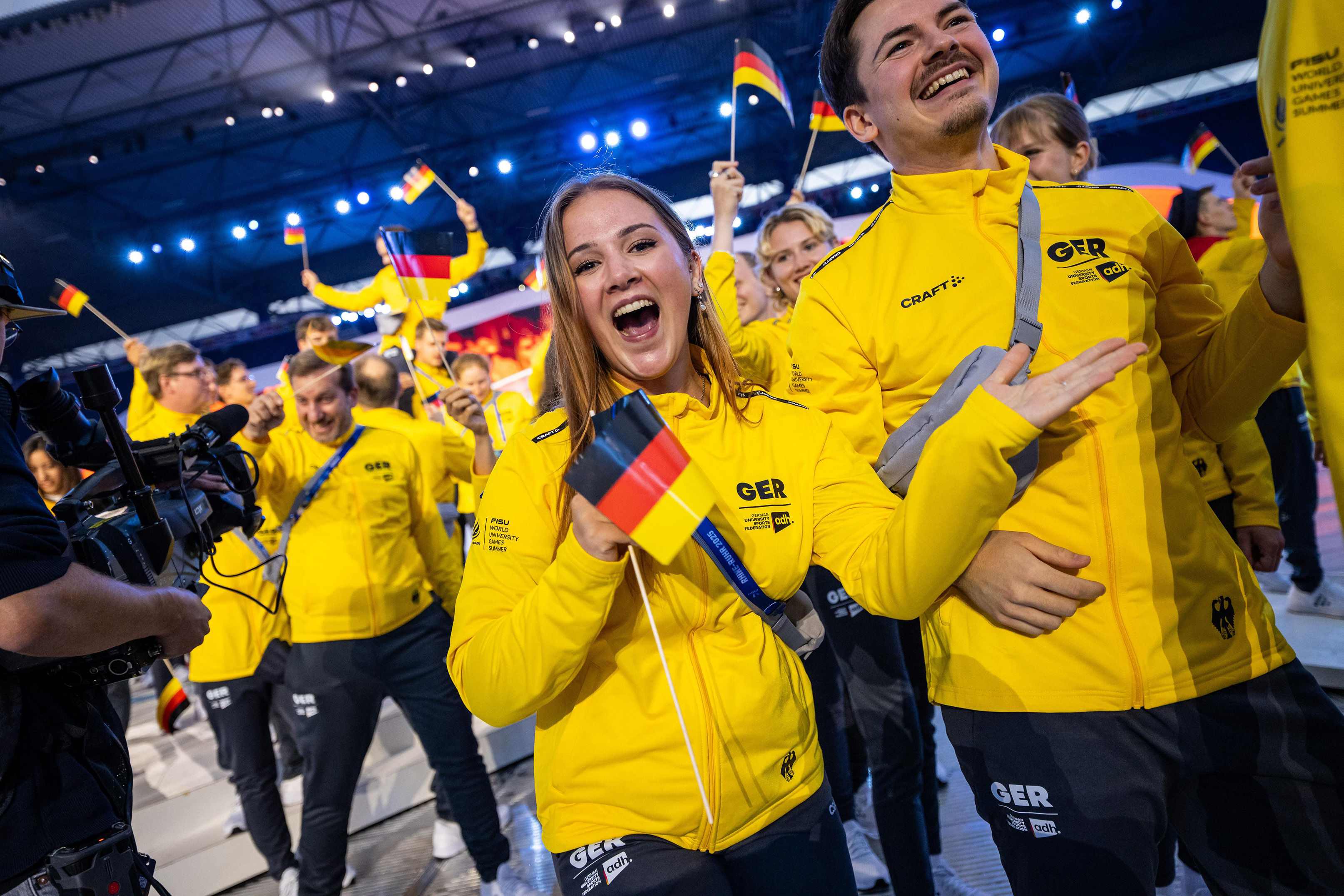 Gruppe von Sportlern