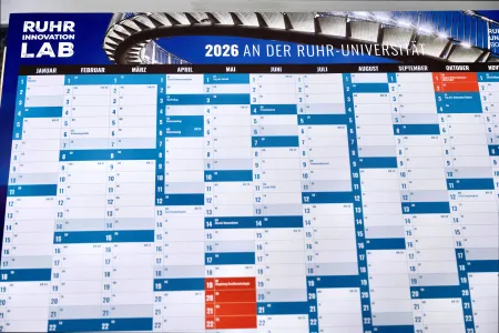 Wandkalender für das Jahr 2026