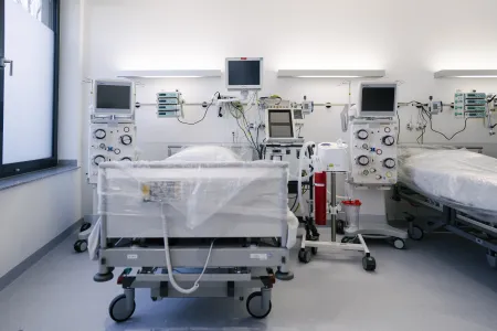 Blick in ein Krankenzimmer