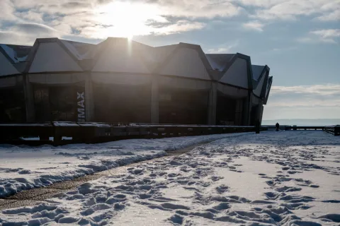 Campus der Ruhr-Universität im Schnee