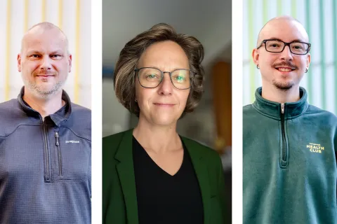 Montage aus drei Porträts