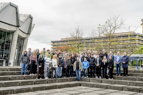 Gruppenbild der Auszubildenden 2026 an der Ruhr-Universität Bochum