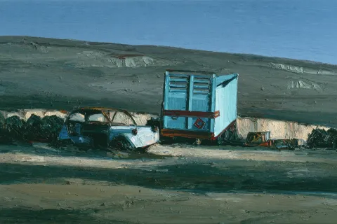 Ein Bild der neuen Ausstellung im Museum unter Tage: Werk von Ralph Fleck