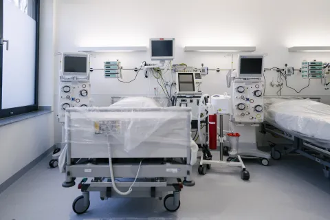 Blick in ein Krankenzimmer