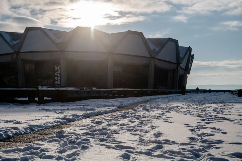Campus der Ruhr-Universität im Schnee