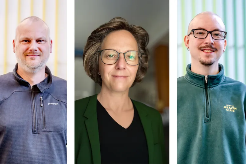 Montage aus drei Porträts