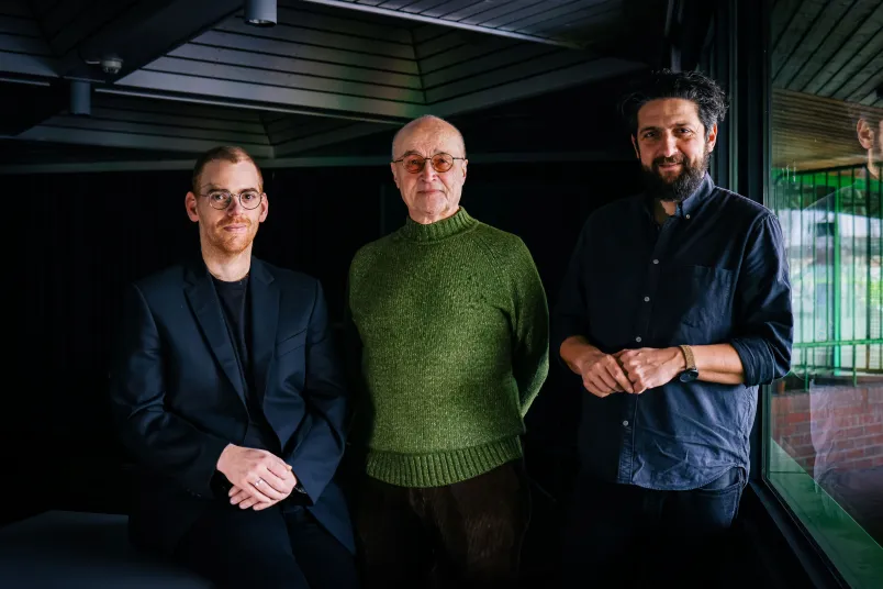 Gruppenbild, drei Männer