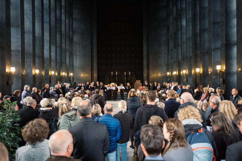 Trauerfeier für Körperspender, Trauerhalle