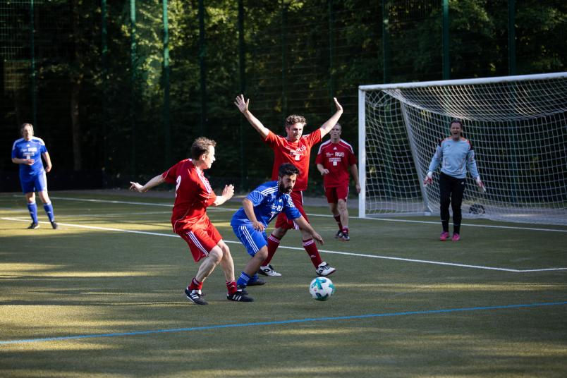 Szene aus einem Fußballspiel