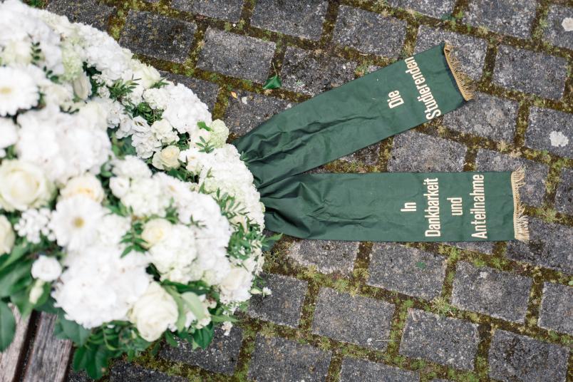 Trauerfeier für Körperspender, Kranz