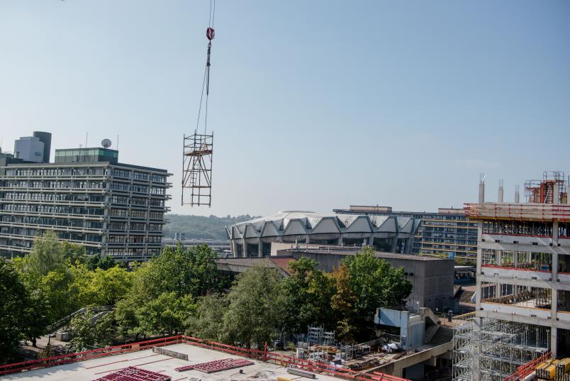 Baustelle IA und IB vor dem Audimax