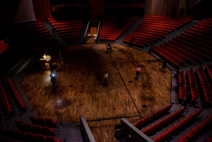 Leeres Audimax