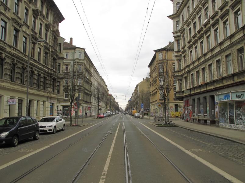 Straße in Leipzig