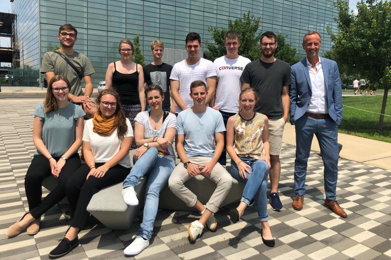 Gruppenbild der Transatlantic-Ruhr-Fellows 2018 an der Rutgers University in New York