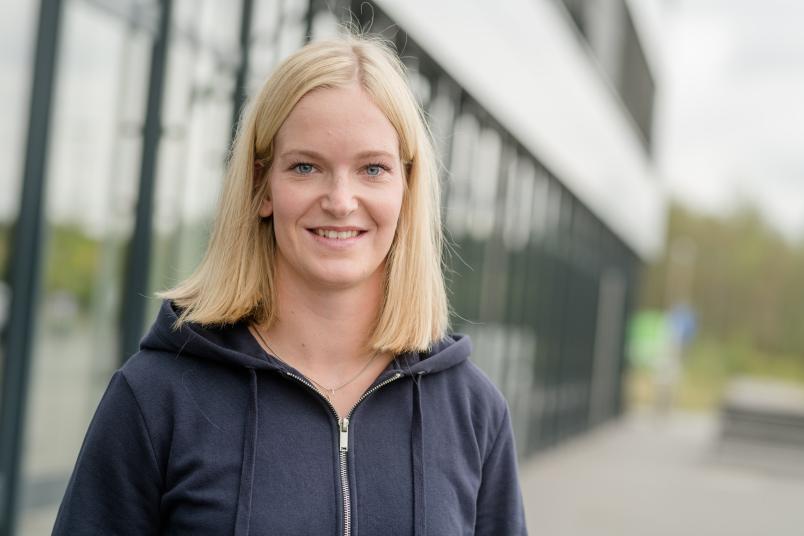 Sportlerin im Porträt