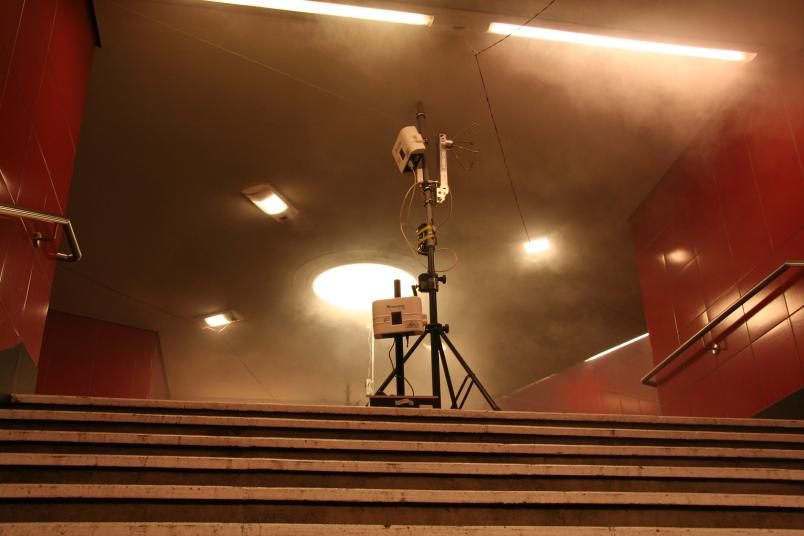 Messgerät im Rauch