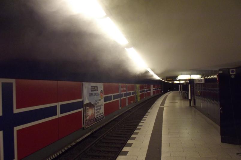 Rauch im U-Bahn-Tunnel