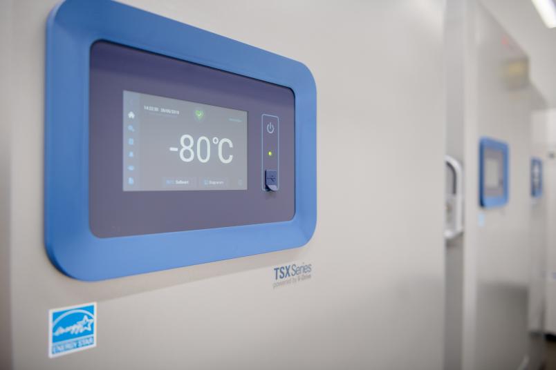 In einer Biobank lagern die Gewebeproben bei konstant minus 80 Grad Celsius.