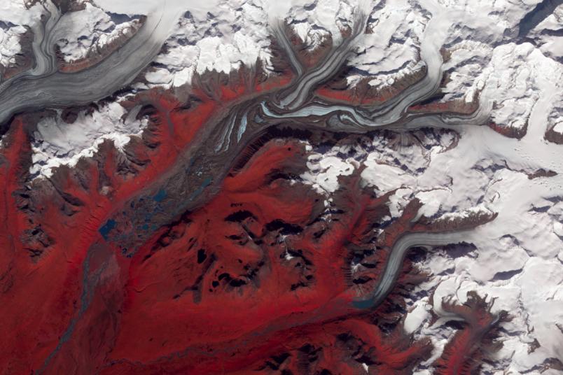 Satellitenbild Gletscher