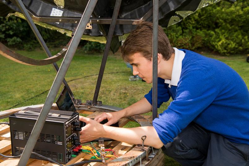 Student am Laptop
