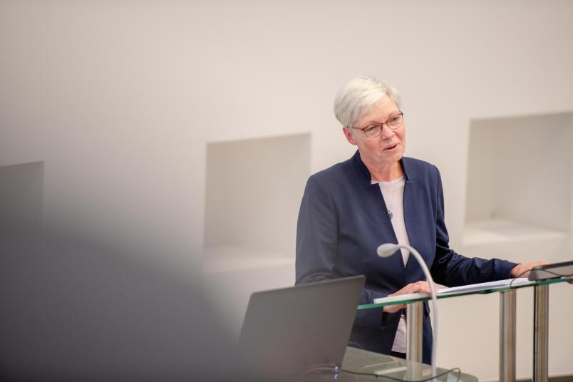 Prof. Dr. Kornelia Freitag, Prorektorin für Lehre der RUB, freut sich insbesondere darüber, dass im IFL viel Raum für innovative Lehrformate vorgesehen ist.