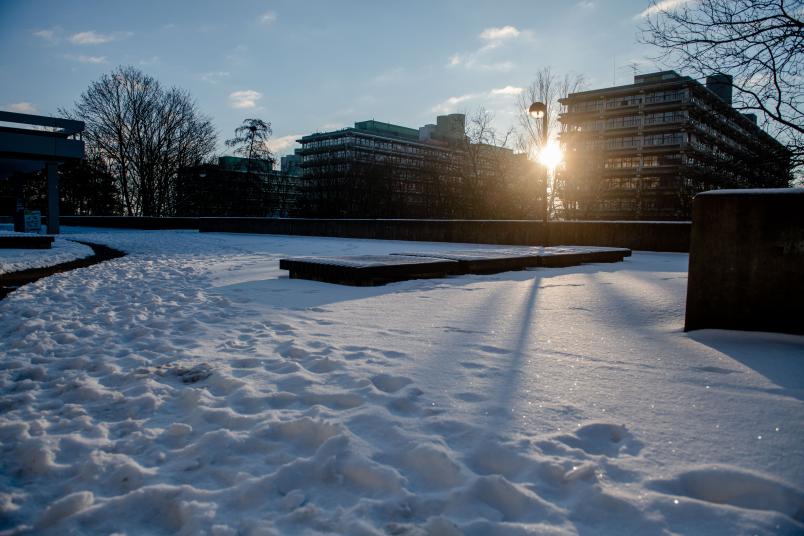 Winterimpression vom Campus der RUB