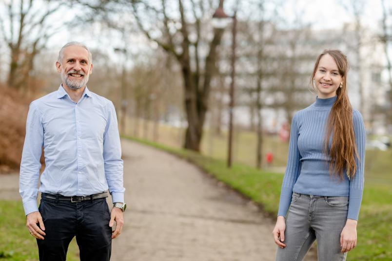 Marc Nowaczyk und Anna Frank