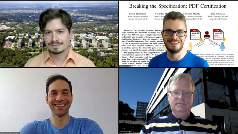 Screenshot Videokonferenz