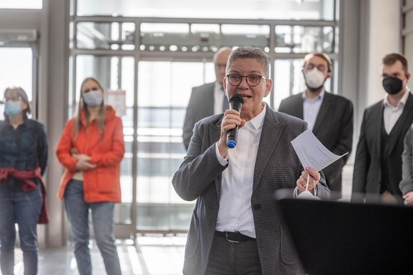 Der Raum der Stille ist ein Ort für alle Universitätsangehörigen, sagt Prorektorin Isolde Karle.