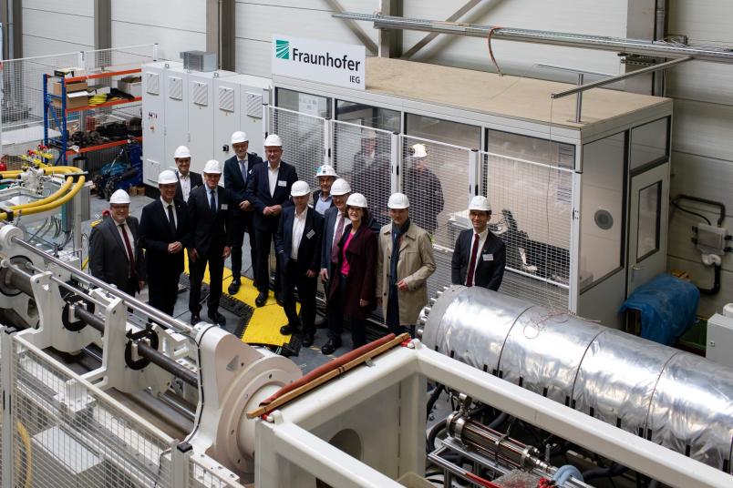Versuchsstand von Fraunhofer IEG in Bochum