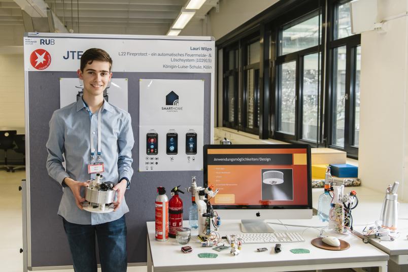 Lauri Wilps aus Köln hat „L22 Fireprotect – ein automatisches Feuermelde- & Löschsystem“ entwickelt.