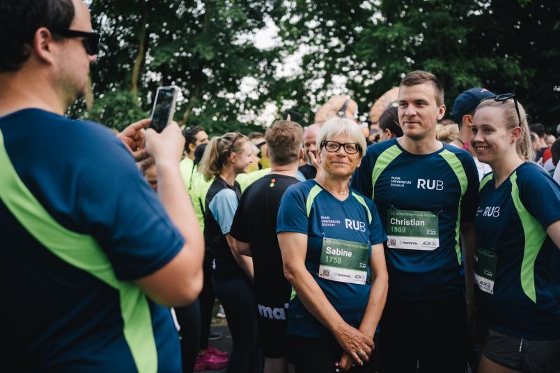 Läufer werden fotografiert