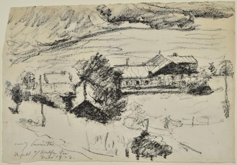 Kunstwerk, Zeichnung von Lovis Corinth