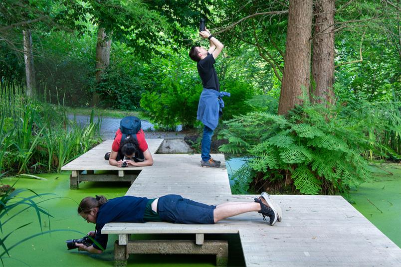 Fotografen im Botanischen Garten