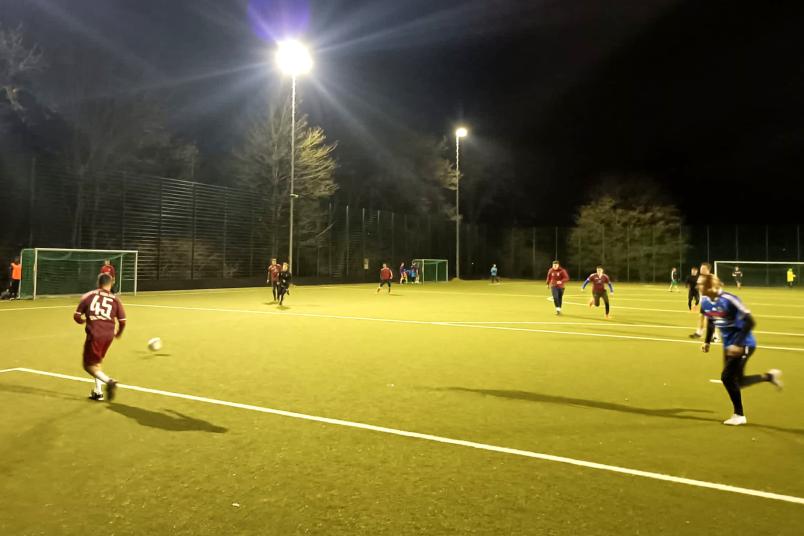 Szene aus einem Fußballspiel