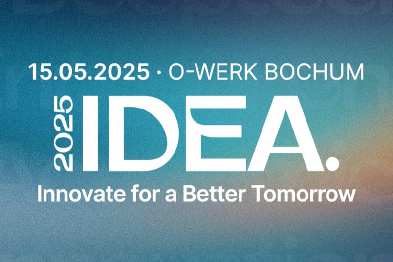 Banner mit Schriftzug IDEA 2025