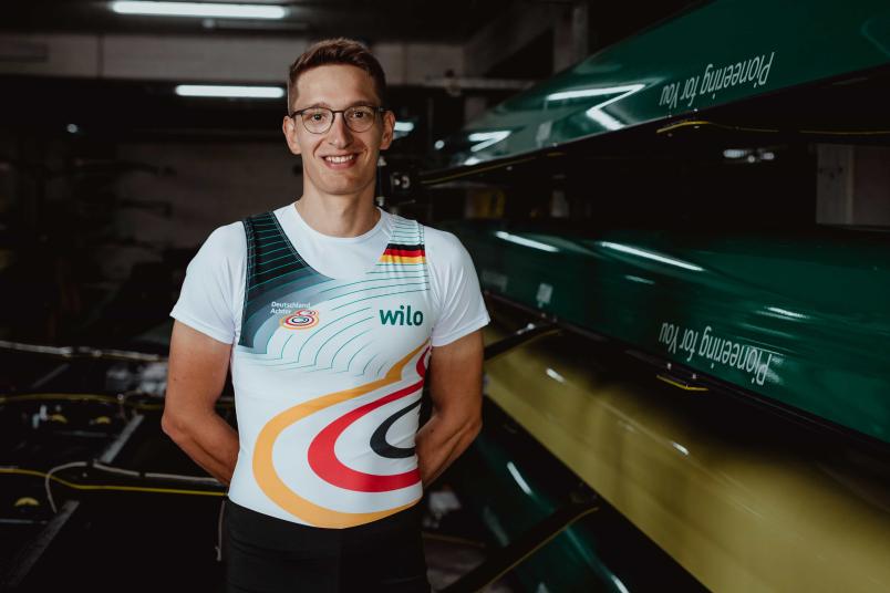 Jannik Metzger gehört dem deutschen Ruderteam an.