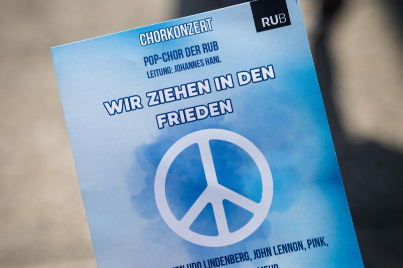 Flyer für das Chorkonzert im Audimax