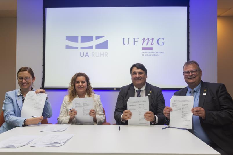 Die University of Minas Gerais und die Universitätsallianz Ruhr haben ein Memorandum of Understanding unterzeichnet.