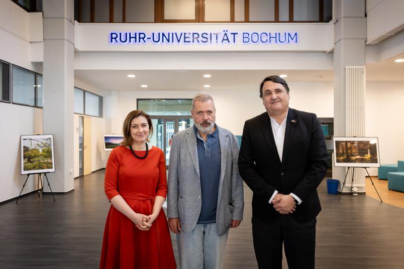 Elena Resch, Dmitry Muratov und Martin Paul