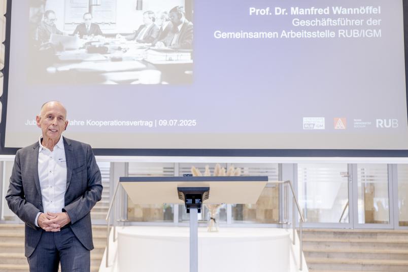 Manfred Wannöffel ist langjähriger Leiter der Gemeinsamen Arbeitsstelle RUB/IGM.
