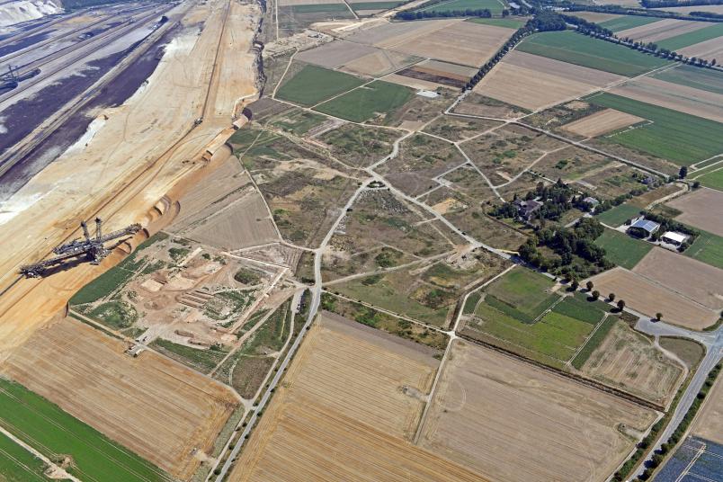 Luftaufnahme Braunkohletagebau