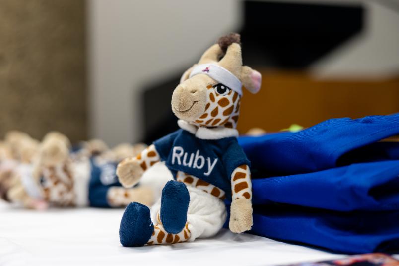 Maskottchen Ruby vom Hochschulsport Bochum