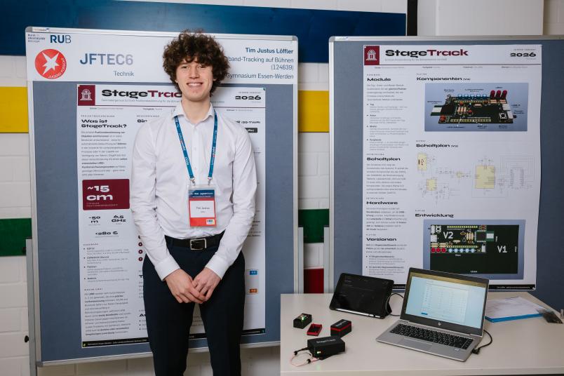 Fotos der Siegerinnen und Sieger im Landeswettbewerb Jugend forscht an der Ruhr-Universität Bochum